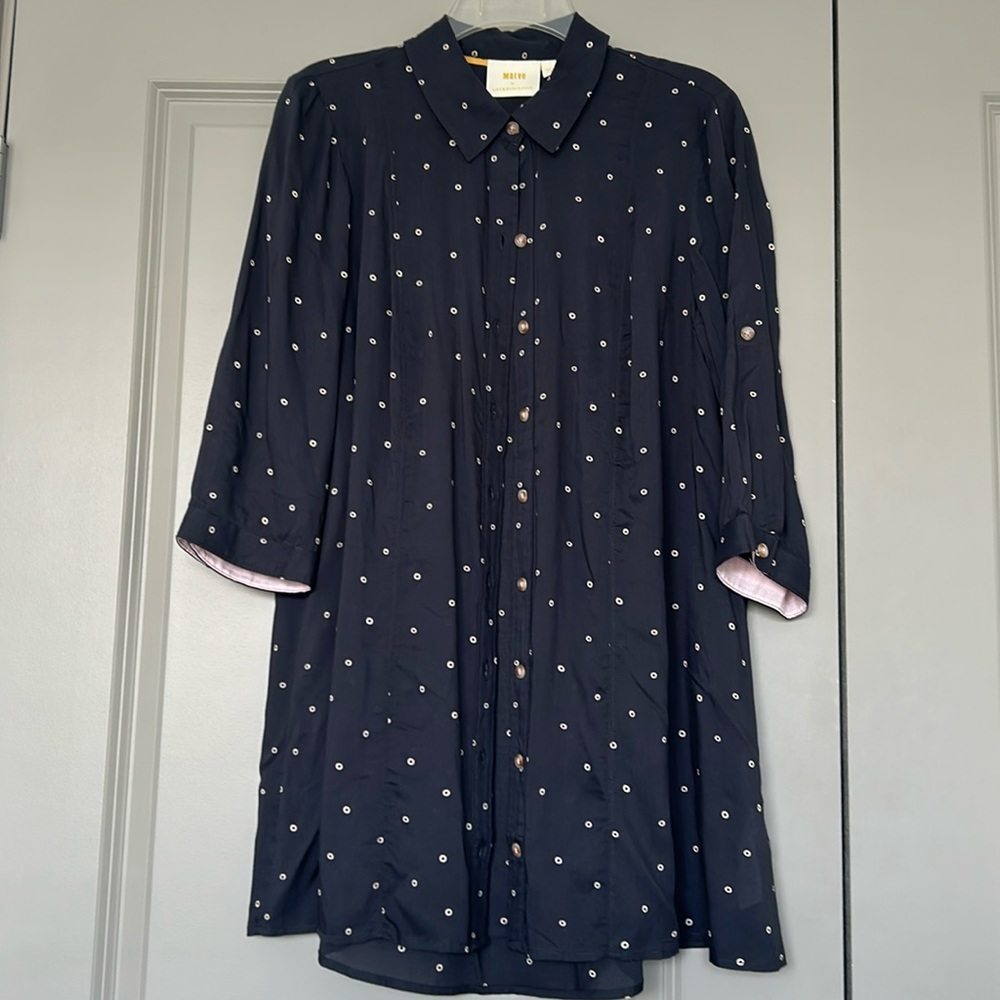 NWOT Maeve Monika button down tunic Anthropologie - Picture 8 of 13